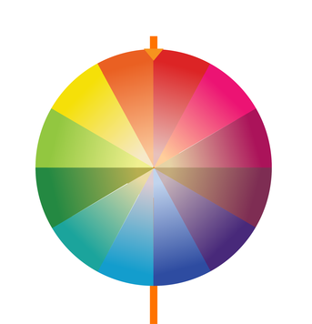 color wheel representing champion system pantone color matching