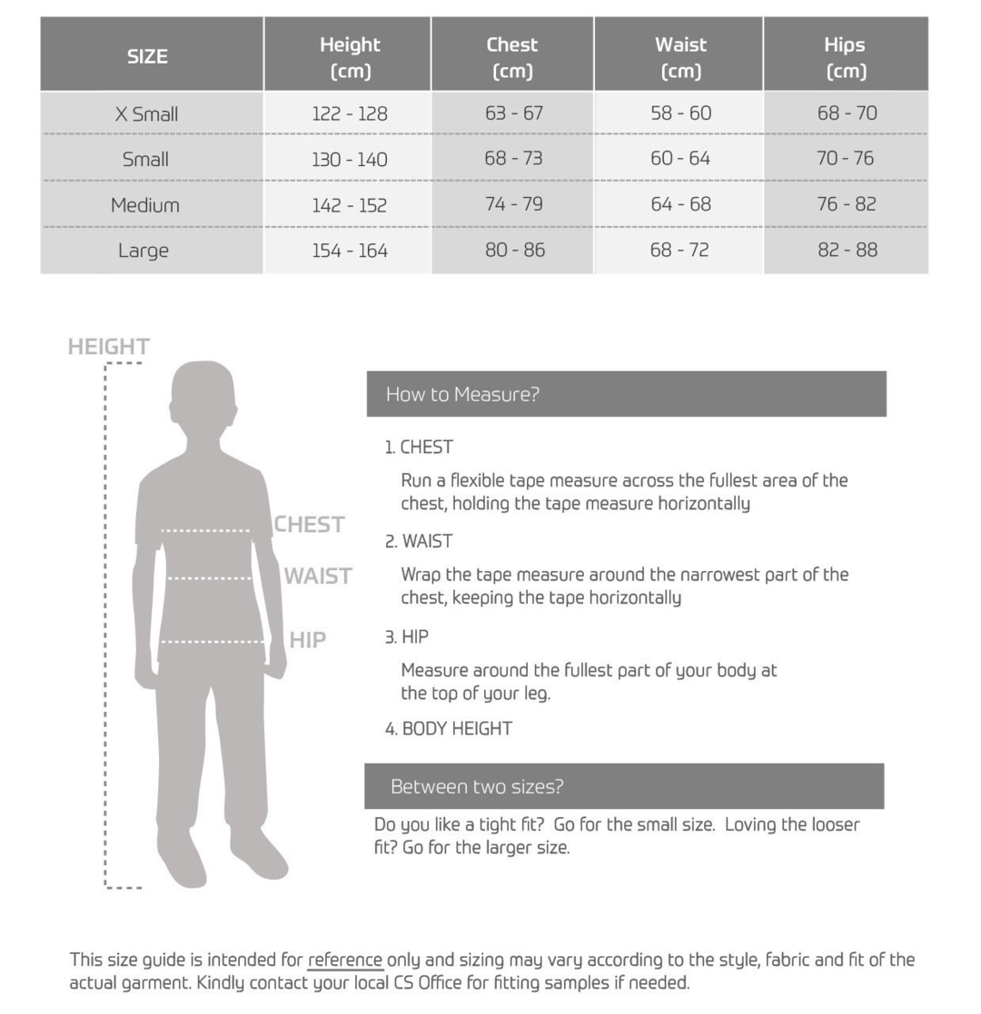 Cycling Size Guide Champion System Canada